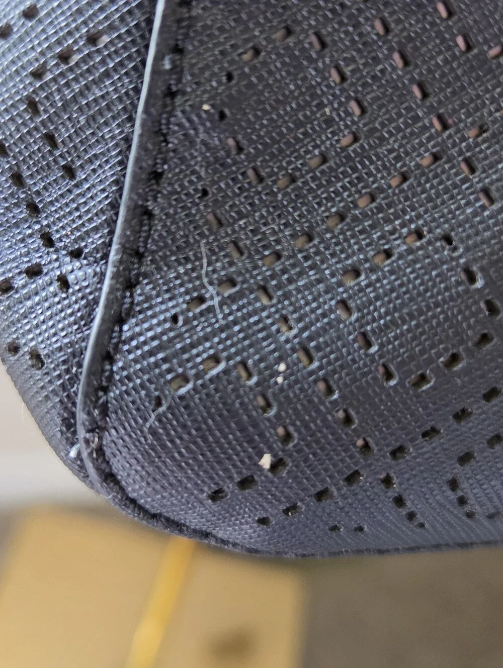 Tory Burch Black Perforated Tote